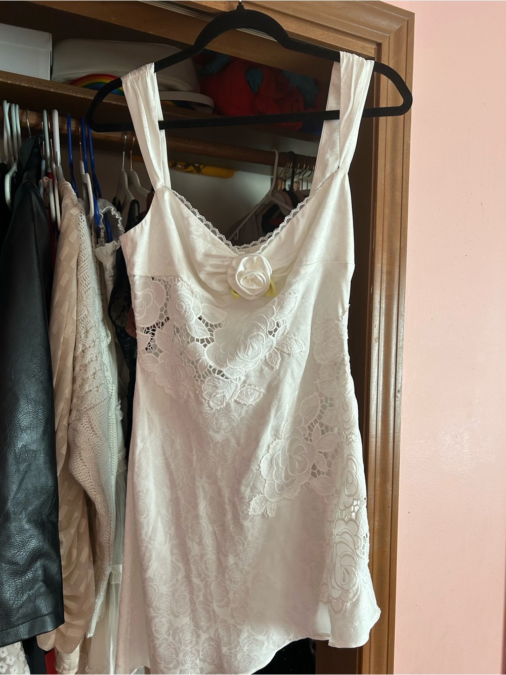 For Love And Lemons Claudia Mini Dress in White - Picture 4 of 5
